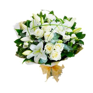 All white bouquet