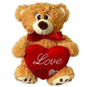 Teddy bear brown with red heart