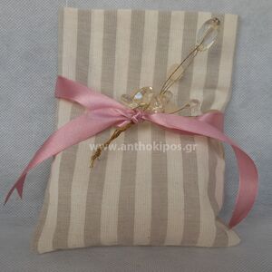Wedding Favor pouch with decorative flower