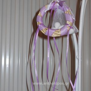 Wedding Favor wreath in lilac shades