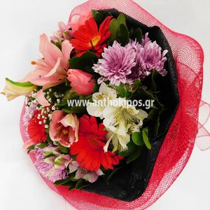 Beautiful bouquet with fresh flowers
