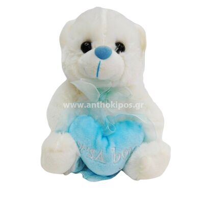 Teddy bear with heart it's a boy