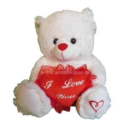 Stuffed bear with heart i love you
