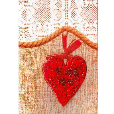 Greeting card (With hearts)