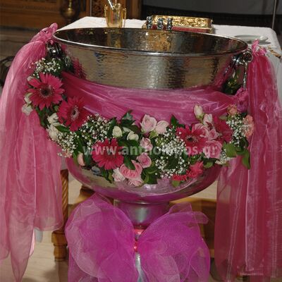 Baptism For Girl  with fantastic decoration of Kolibithra