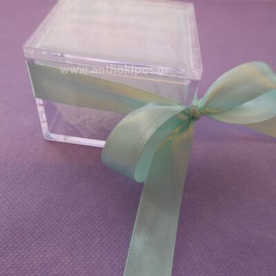 Wedding Favor, transparent-plexiglass box