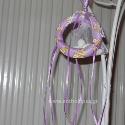 Wedding Favor wreath in lilac shades