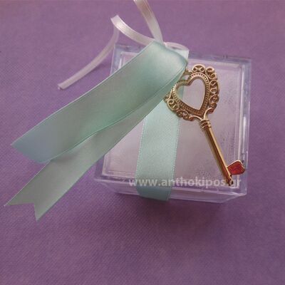 Wedding Favors, favor with box and a golden keyWedding Favors, favor with box and a golden key