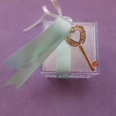 Wedding Favors, favor with box and a golden key