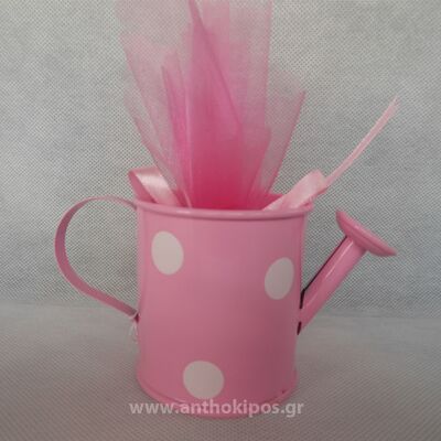 Christening Favor pink watering can
