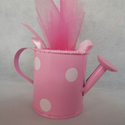 Christening Favor pink watering can