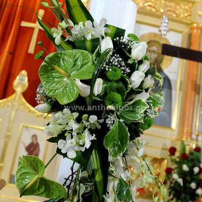 Wedding Candles with amazing import flowers