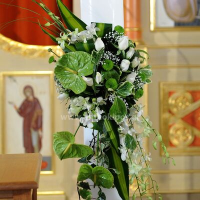 Wedding Candles with amazing import flowers