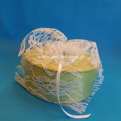 Wedding Favors, satin box wrapped with lace