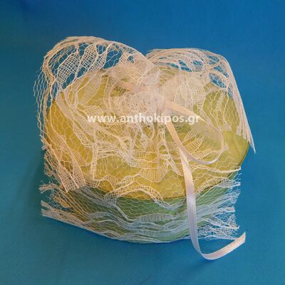 Wedding Favors, satin box wrapped with lace