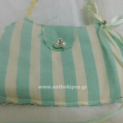 Wedding Favor unique with striped bright green small bag