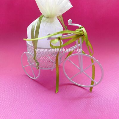 Christening Favor beautiful white bicycle