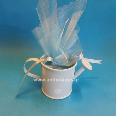 Christening Favor polka dots, sea watering can