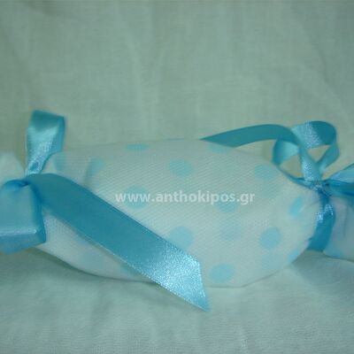 Christening Favor candy in light blue shade
