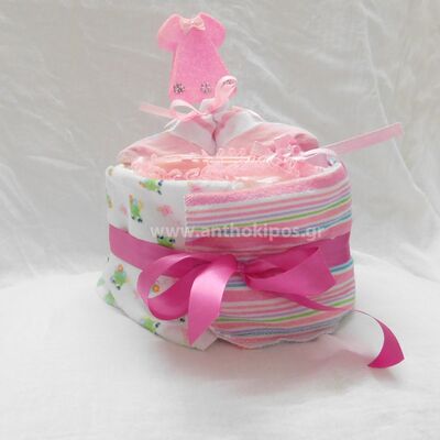 Diaper Cake for birth baby girl