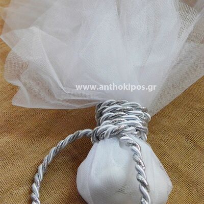 Wedding Favor, tulle favor with drawstring