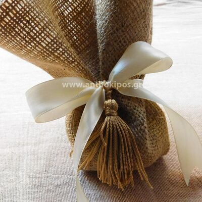 Wedding Favors, favor with burlap and tassel