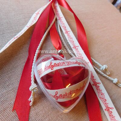 Wedding Favors, favor, heart in the color of passion