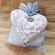 Wedding Favors, favor with fabric heart combined with pouch