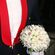 Νυφική Ανθοδέσμη-Μπουκέτο Γάμου με λευκό και λιλά τριαντάφυλλο