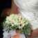 Nυφική Ανθοδέσμη γάμου με τριαντάφυλλο λευκό και πορτοκαλί