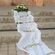Εξωτερικός Στολισμός Γάμου φανταστικός με υφάσματα και συνθέσεις λουλουδιών