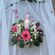 Εξωτερικός Στολισμός Γάμου πλούσιος με υφάσματα, συνθέσεις λουλουδιών και φανάρια