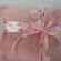 Christening Favor linen pouch with ribbon with slippers