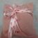Christening Favor linen pouch with ribbon with slippers