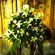 Λαμπάδες Γάμου στρογγυλές με όγκο και υπέροχα λουλούδια