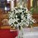 Λαμπάδες Γάμου φαντασμαγορικές με λευκά λουλούδια