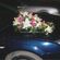 Στολισμός Αυτοκινήτου Γάμου με εντυπωσιακή σύνθεση με λευκά και φούξια λουλούδια