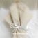Wedding Favors, vintage favor beige handkerchief with finish lace