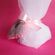 Wedding Favors, tulle wedding favor with hanging heart