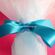 Wedding favors, classic bonbonniere with blue organza and tulle