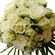 Νυφική Ανθοδέσμη γάμου με λευκό μινιόν τριαντάφυλλο