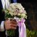 Νυφικό Μπουκέτο Γάμου με λευκά και λιλά τριανταφυλλάκια