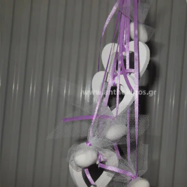 Wedding Favors, favor with hanging hearts