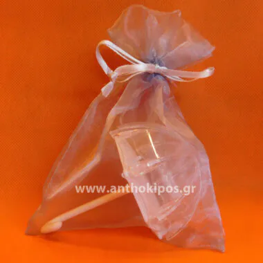 Wedding favor autumn umbrella in a pouch