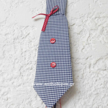 Christening Favor checkered tie