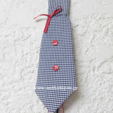 Christening Favor checkered tie
