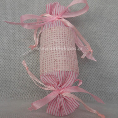 Christening Favor candy in pink shade