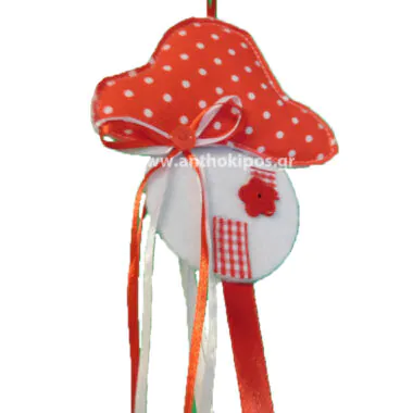 Baptism Favor with hanging pillow house