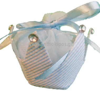 Christening bonbonniere blue baby crown