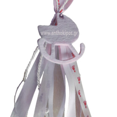 Christening Favor baby stroller with wonderful ribbons